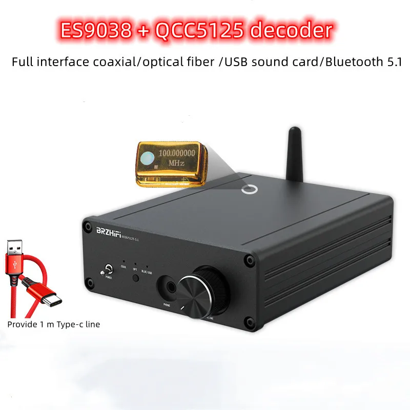 

CSR8675 Bluetooth 5.0 Receiver ES9038 decoder APTX-HD LDAC decoder HiFI Fever