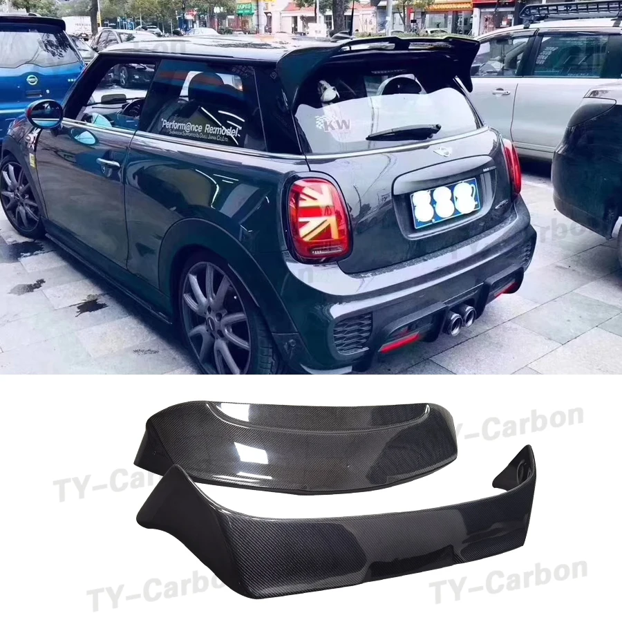 

Carbon Fiber Rear Roof Spoiler Wing Tail Trunk Boot Lip Wing Car Styling for BMW Mini F56 Cooper FRP AG Style