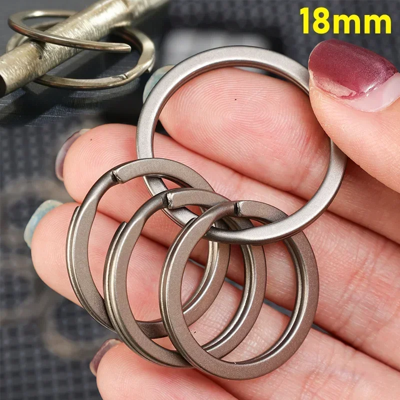 Sleek Titanium Keyring Pendant - Durable & Stylish Key Holder
