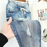Summer Ripped Boyfriend Jeans For Women Fashion Loose Vintage High Waist Jeans Plus Size Jeans 5XL Pantalones Mujer Vaqueros Q58 - Image 4