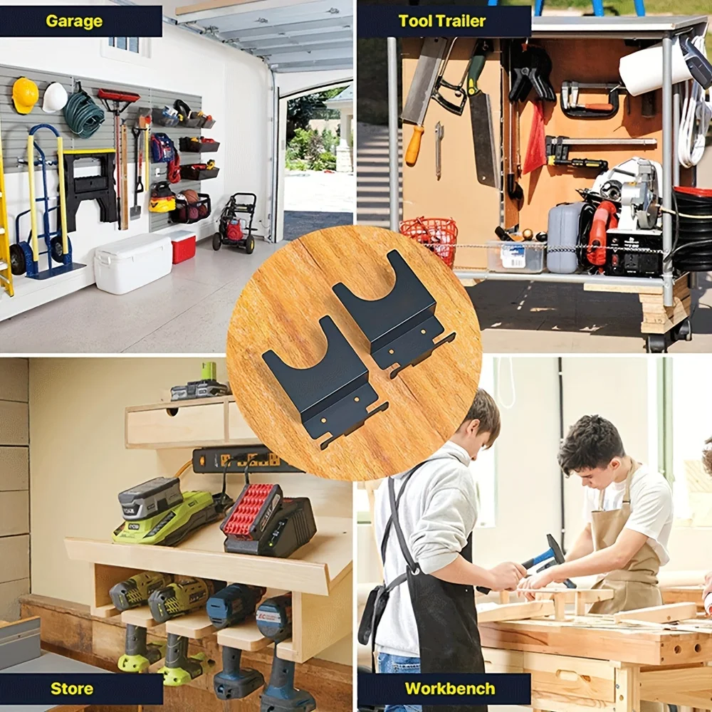 Angle Grinder Holder Metal with Cord Hanger Wall Mount Bracket for Angle Grinder Cutters Polishers Angle Grinder Rack 3