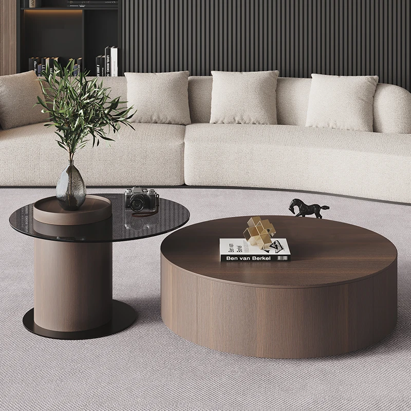 

Unique Minimalist Coffee Tables Designer Removable Wooden Retro Coffee Tables Entryway Floor Mesa Auxiliar Living Room Furniture
