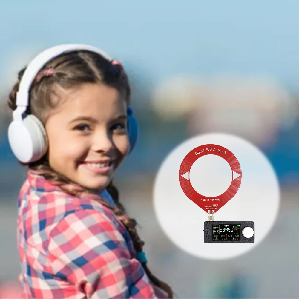 SI4732 0.5-108mhz Portable Radio 1.9inch IPS Screen Pocket Mini Radio with Antenna All Band Receiver HF SW MW VHF