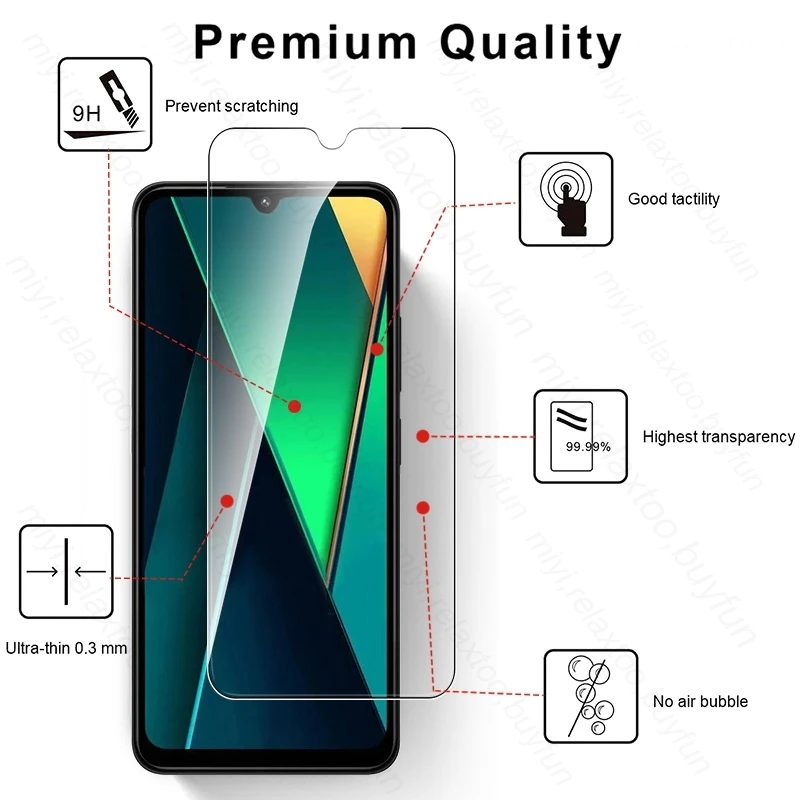 8-in-1 Protective Glass with Camera Lens and Screen Protector