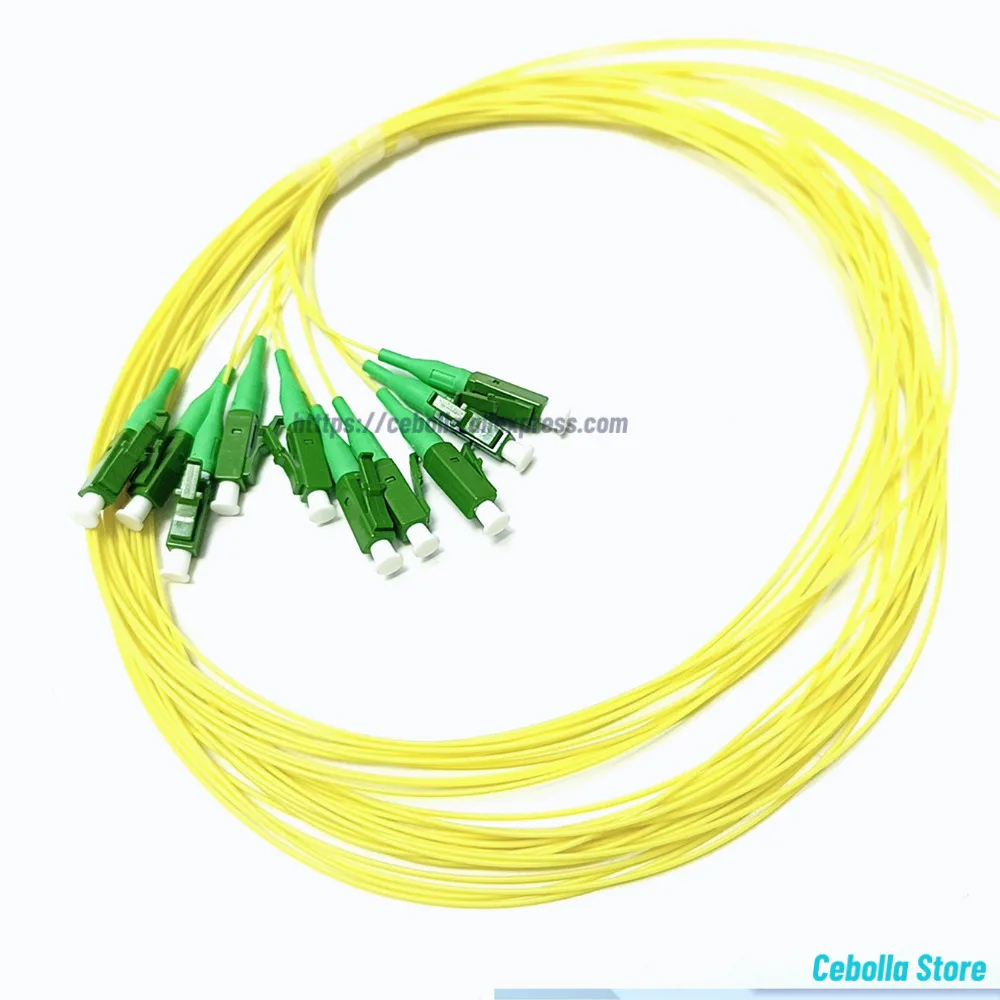 Fiber Optical Pigtail LC/APC Simplex 9/125 Single Mode Fiber Optic Pigtail 0.9MM LSZH Yellow hot sale