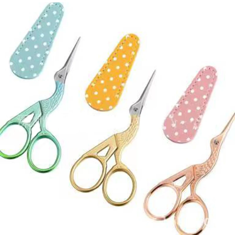 1PC Embroidery Scissors Protective Cases PU Leather Scissors Cover Sewing Tools DIY Sleeve Household Tool Accessories sewing kit