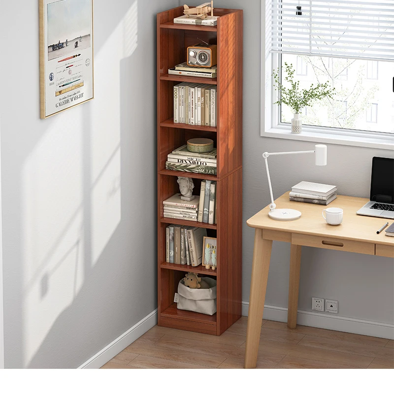 

Bookshelf floor simple storage narrow bookcase bedroom simple small household lockers living room shelf