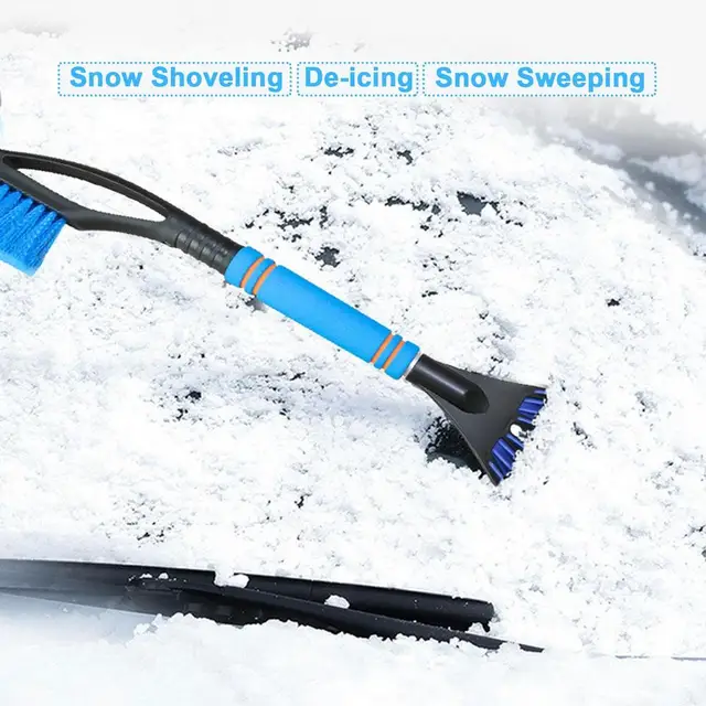 Grattoir à glace universel pour voiture, dépoussiéreur de neige,  pare-brise, brosse pour enlever la glace