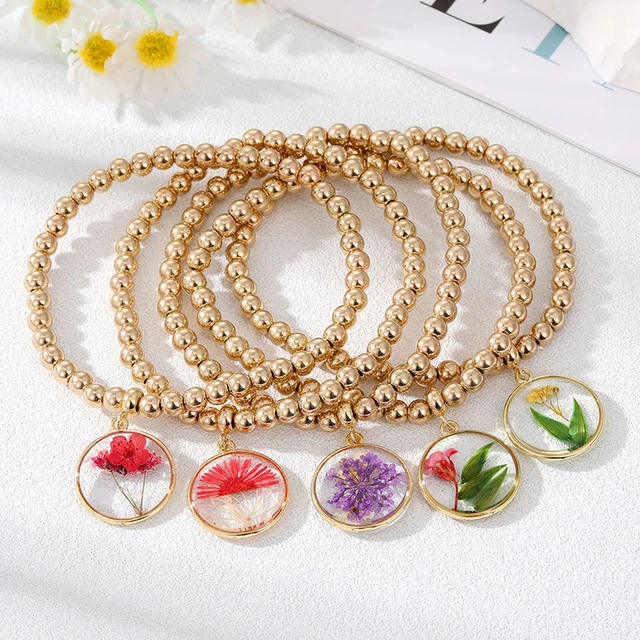 2019 New Dried Flower Resin Bracelet Bangle Real Flower Inside of Bangle  Jewelry Best Gifts for Women and Friends - AliExpress