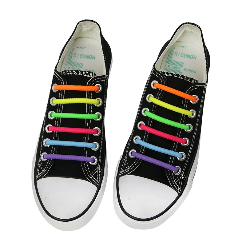 Shoe Accessories Elastic Silicone Shoelaces No Tie Shoelaces for Men Women