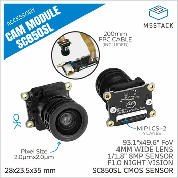 Modulo fotocamera ufficiale M5Stack da 8 MP per kit LLM630 (SC850SL)