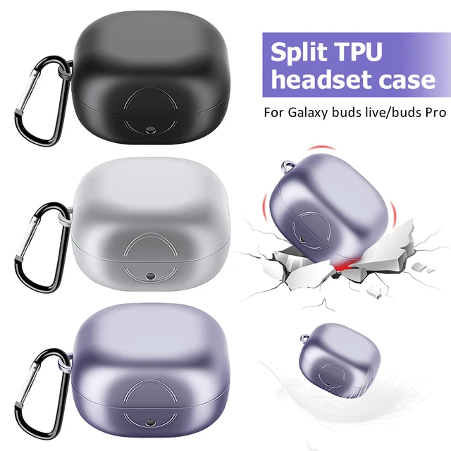for Samsung-Galaxy Buds 2 Pro Case for Samsung-Buds Pro Live Case Soft  Silicone Cover for Samsung-Buds2 Pro Buds Live Capa Funda 