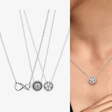 

Hot Sale Luxury Accesorios Bijoux Accessories Women For Jewelry Diy Designer Charm 925 Sterling Silver Necklaces Wholesale Joyas