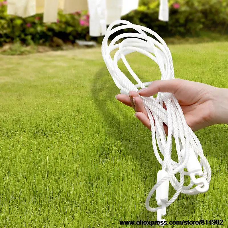 

Outdoor windproof clothesline Hanging clothes on the balcony with a drying line Outdoor clothesline 5m