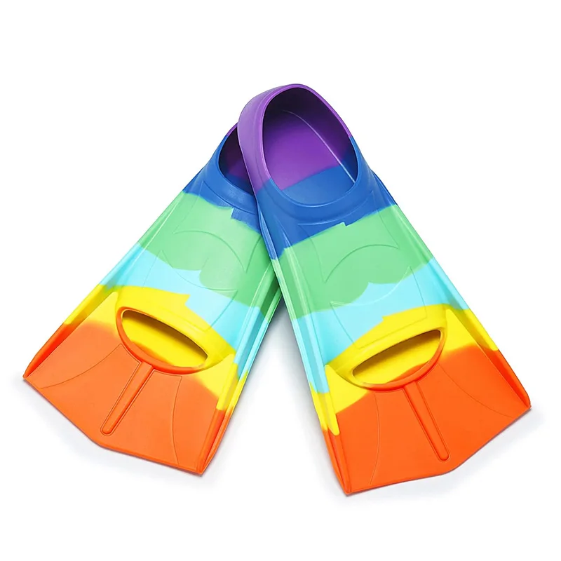 Comfortable Silicone Swim Fins Kids &Adults-Suitable Size for Beginners in Swimming,Diving-Ideal for Training Water Activities 2
