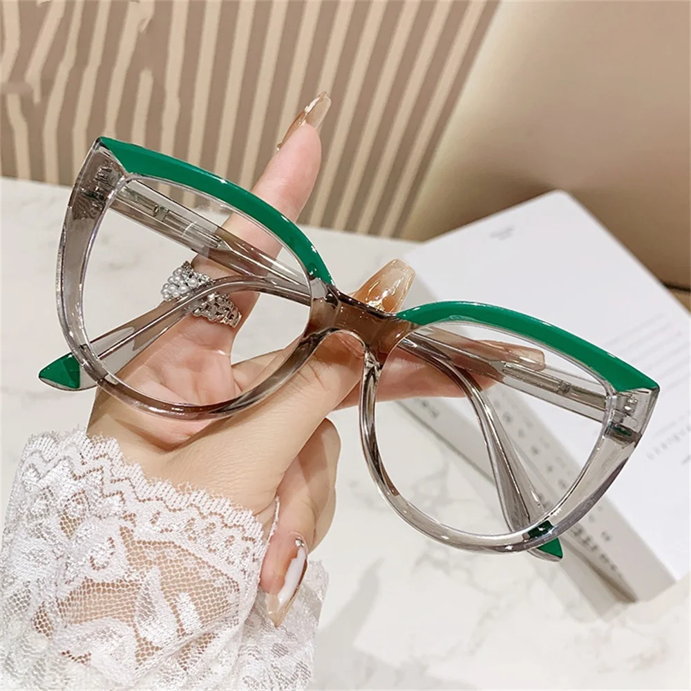 Trendy Eyewear Stylish Computer Reading Glasses  Eye Glasses Minimalistic Blue Light Blocking Glasses For Entertainment Work