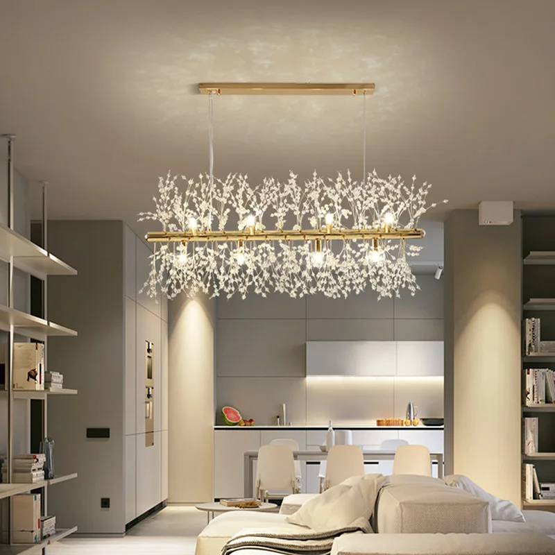 

Fashion Fireworks Chandelier Modern Crystal Stainless Steel Dandelion LED Ceiling Light,Gold Chrome for Kitchen Dining Bedroom