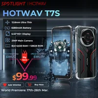 [World Premiere] HOTWAV T7S Ultra Thin Rugged Smartphone 6.52'' HD+ 4GB RAM 128GB ROM MobilePhone 6280mAh Battery 21MP Cellphone 1