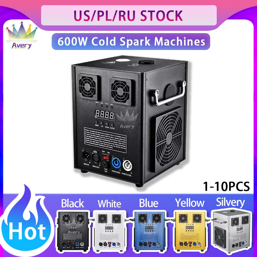 0 Tax 1-12Pcs/Lot 600W Cold Spark Machine DMX Fireworks Fountain Spark Stage Effect For Wedding Party Sparkler Special Equipment 2pcs lot stage fountain cold spark machine 420w dmx512 wireless controller suitable for disco luces dj party bar firework effect