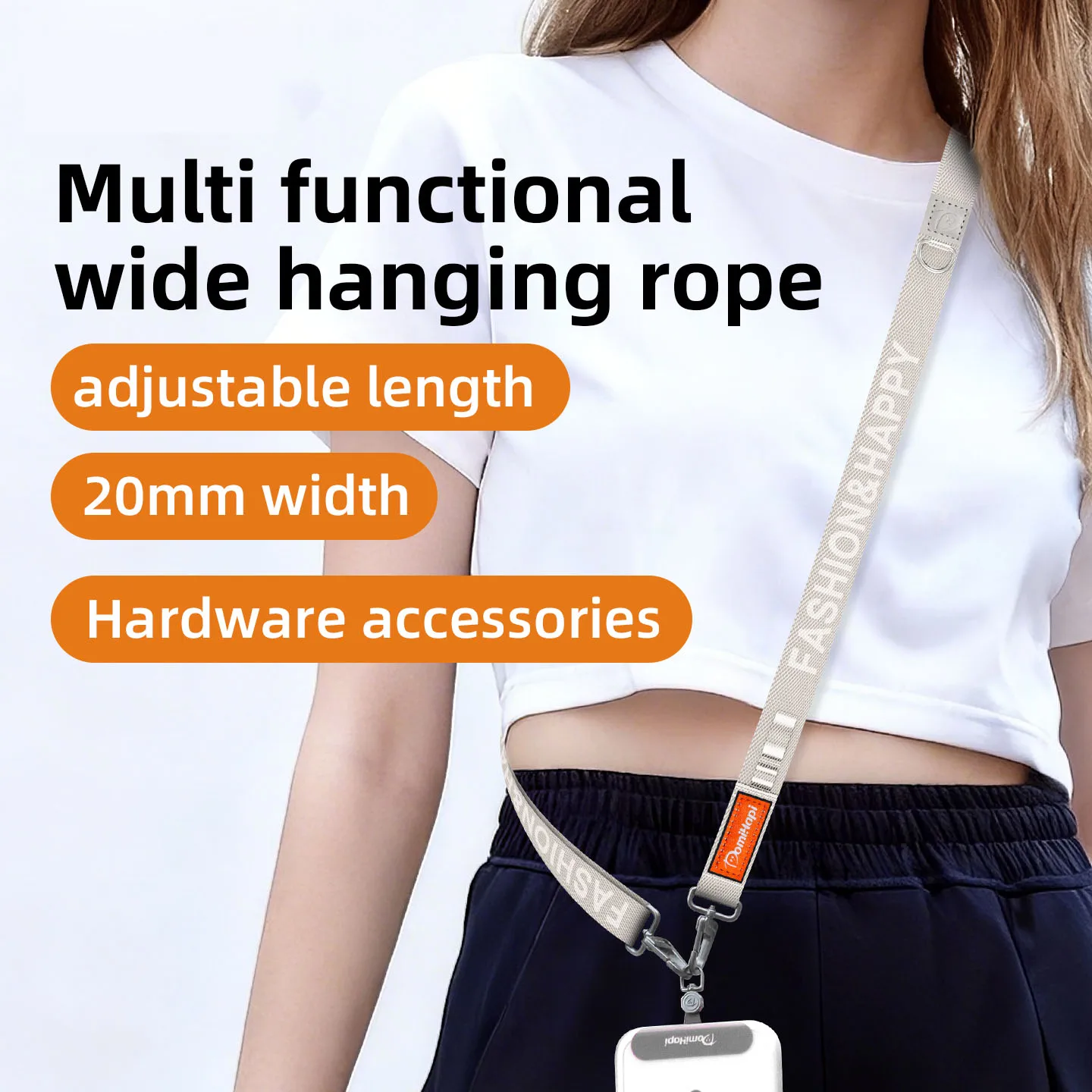 Premium Universal Crossbody Phone Lanyard with Durable Anti-Lost Clip