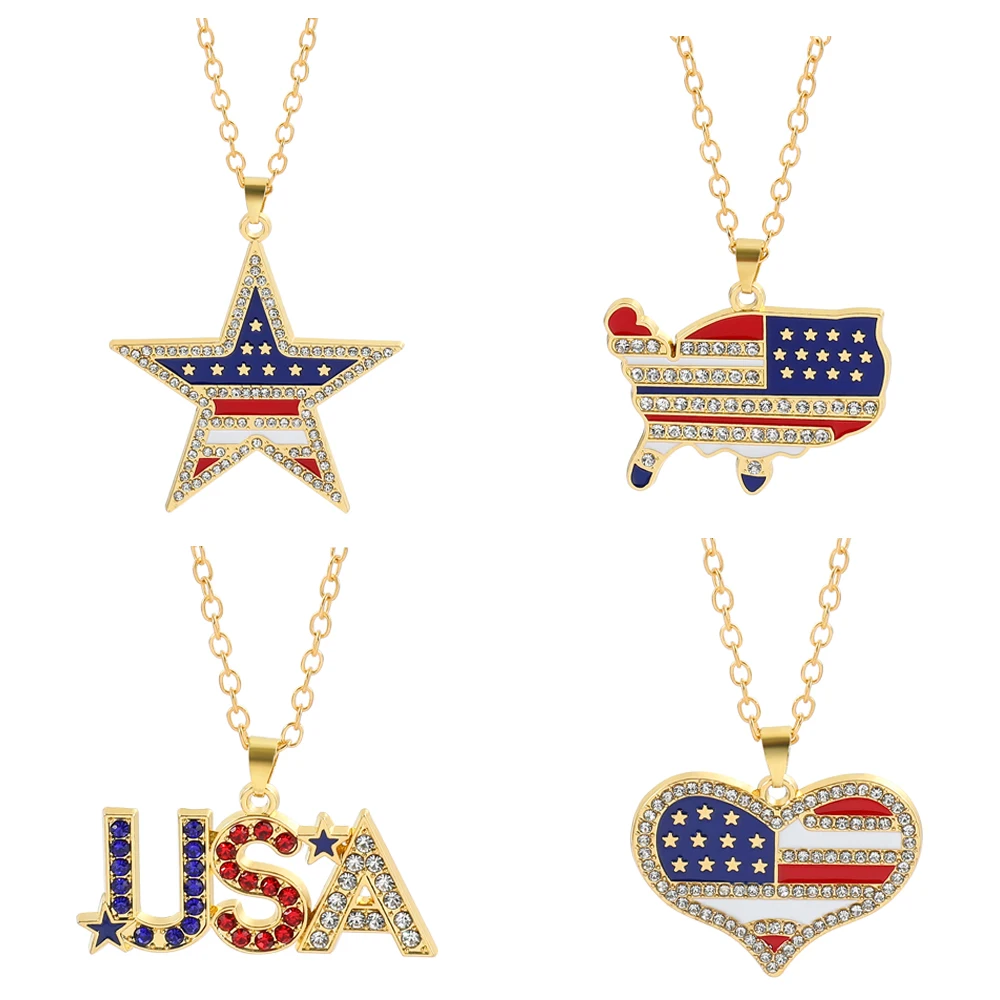 新作！ クロムハーツ American Flag アメリカ 星条旗 ネックレス 408129112blksml484_1.jpg