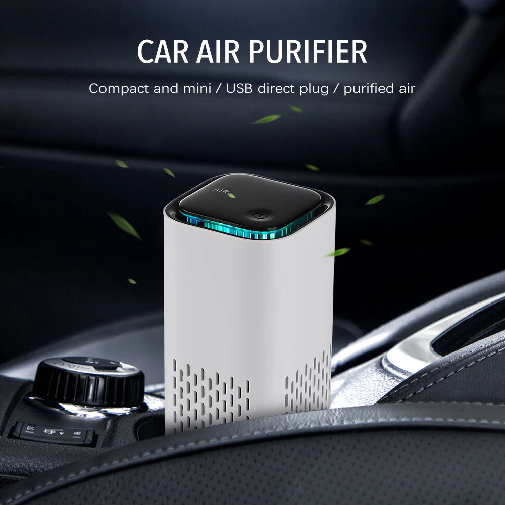 

Mini Air Purifier For Car Home Low Noise Air Purifiers USB Portable Air Cleaner Remover Dust Formaldehyde Smoke Air Freshening
