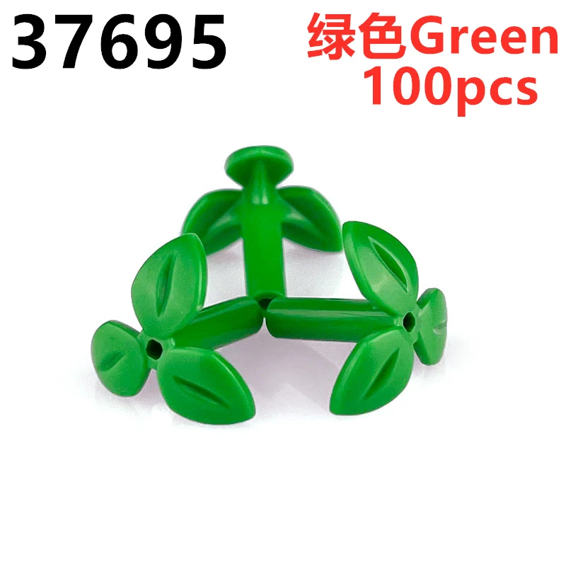 MOC Jungle Garden Building Blocks Set with Trees, Grass, and Flowers
