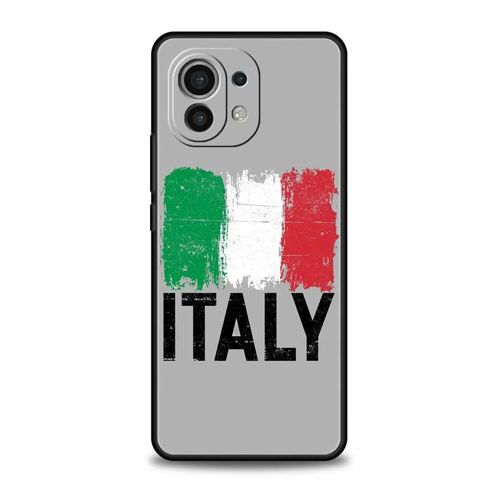 Italian Flag Soft Silicone Phone Case Cover