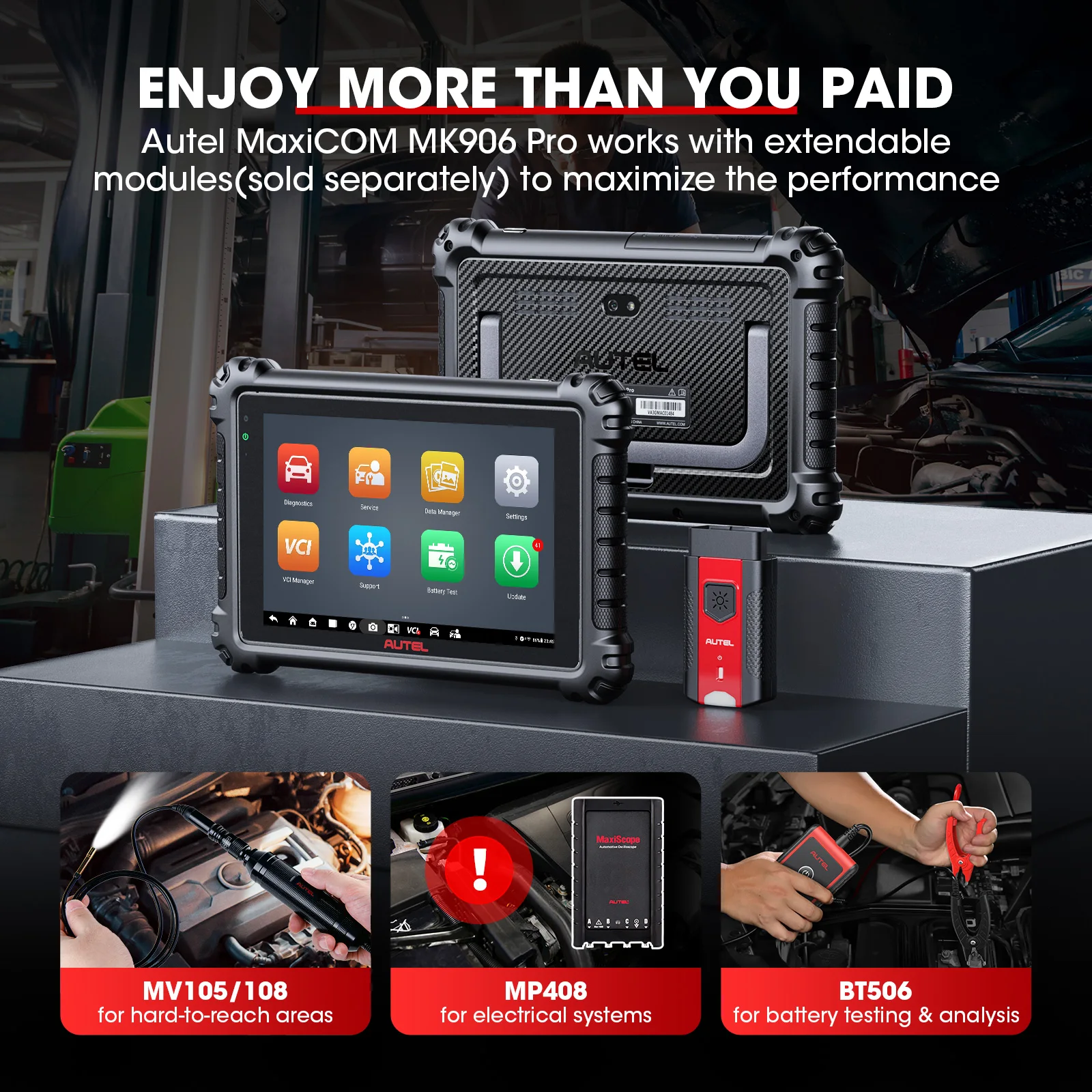 Autel MaxiCOM MK906PRO 車診断スキャンツール自動車 OBD2 スキャナ
