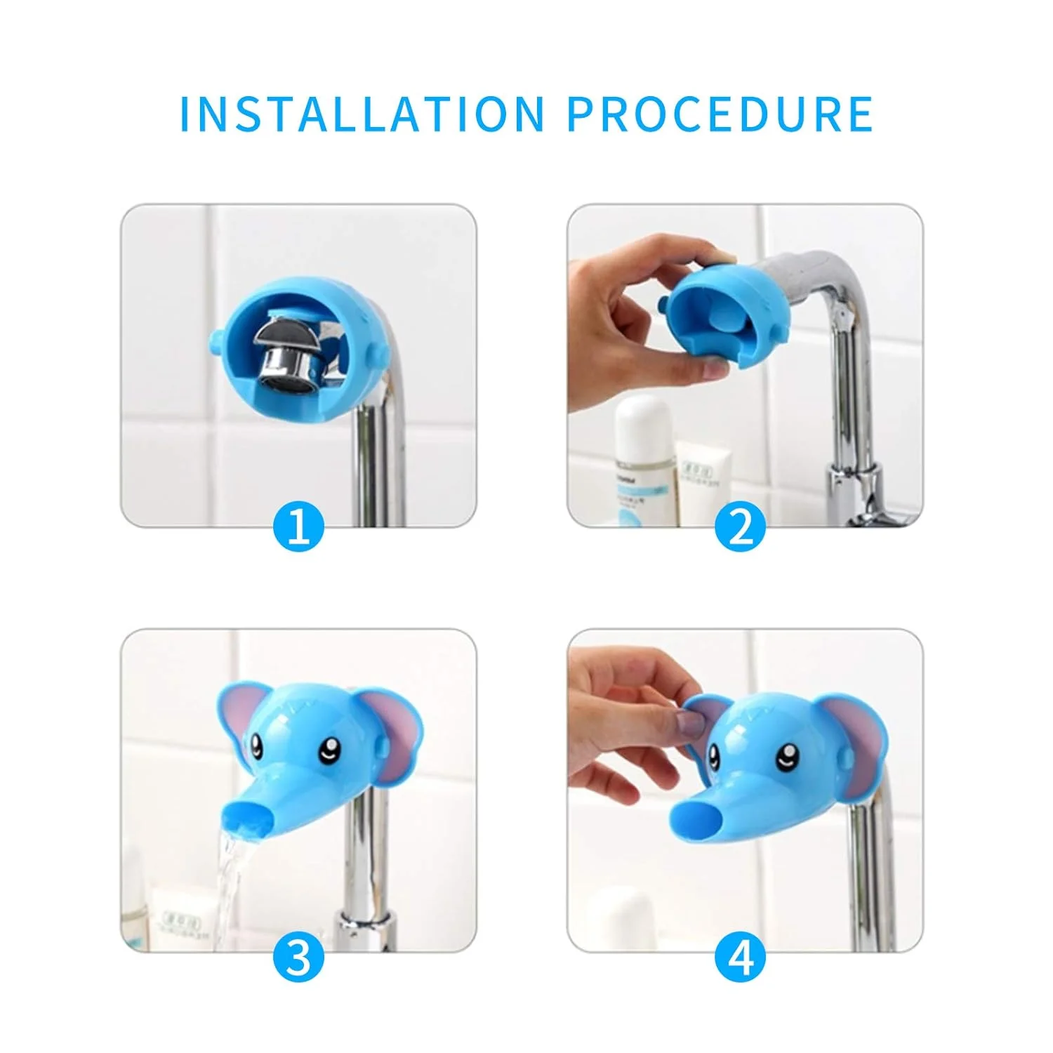 Water Faucet Extender Cartoon Sink Handle Water Dispenser Extender Hand-Washing Solution Used To Extend The Handwashing Area 6