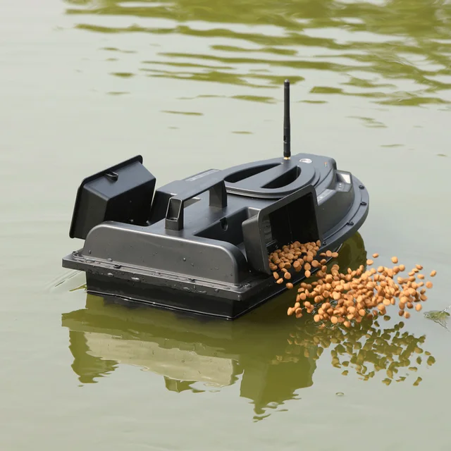 V700 Intelligent RC Bait Boat 500m One Key Return Remote Control Fish Finder Device with Turn Signal Black 5
