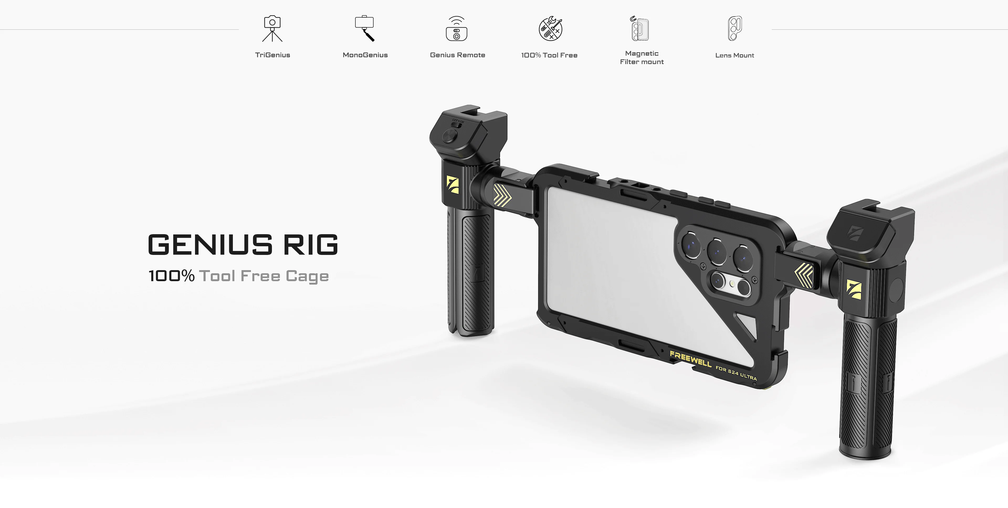Freewell Multifunction Phone Protection Rig Cage Tripod and Monopod for Samsung