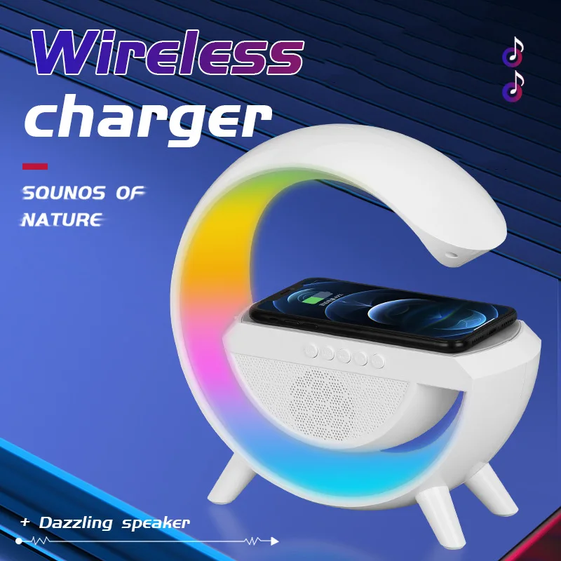 Multifunctional Night Light Wireless Charging Alarm Clock Bluetooth