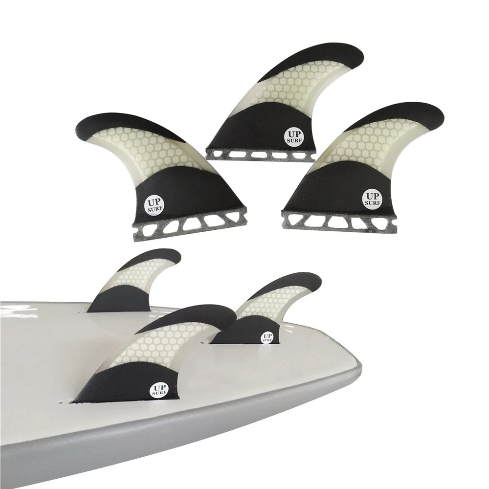 Fiberglass Surfboards Fin Single Tabs Fins, Surfing Honeycomb, Carbon Fibre Fins, White Fins, M