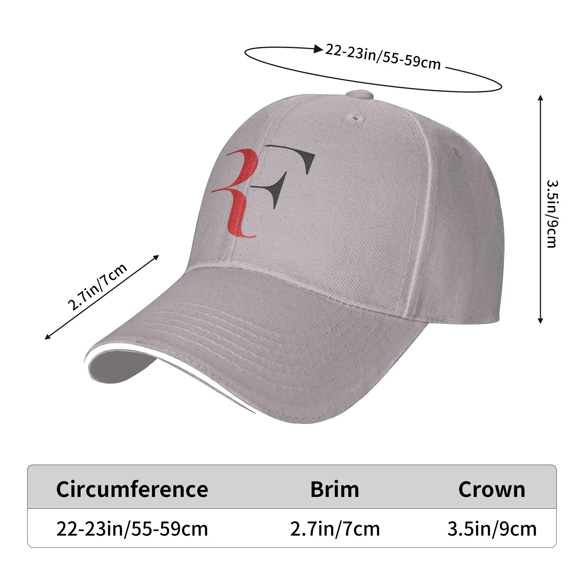 Baseballkappe, Roger Federer, Sport, Tennis, Zubehör, Unisex, Casquette, einzigartiges Design, Hüte, Kappe, formell, Laufen, Golf, Geschenk, Sonnenkappe – Detail 6