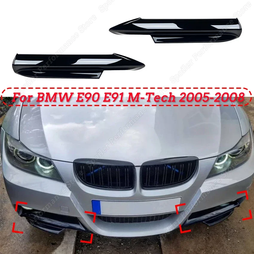 Bande de protection de pare-chocs arrière ABS pour BMW Série 3 E90