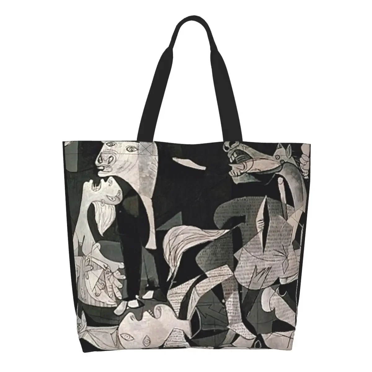 Spagna Pablo Picasso Guernica Shopping Tote Bag Donna Cute Canvas Shopper Borse A Tracolla Borsa Di Grande Capacità