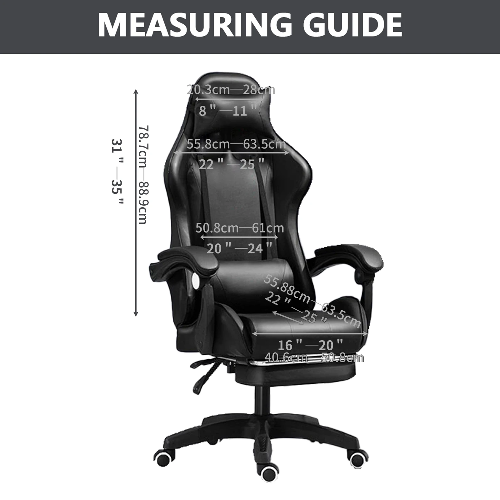 Ergonomic office computer gaming chair cover, elastic polyester, recliner racing gaming chair cover
