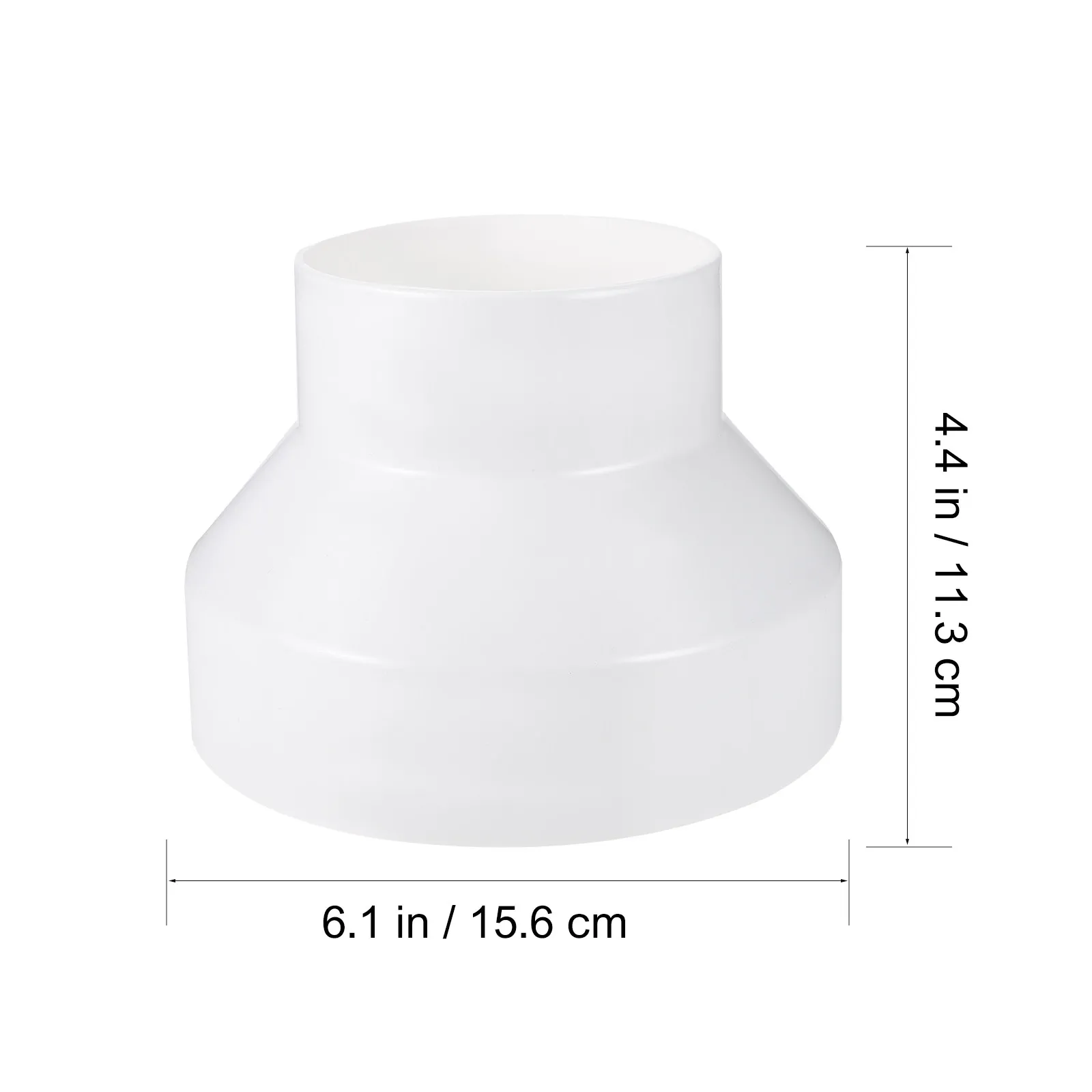 고강도 ABS 덕트 리듀서 150mm100mm 통풍관 어댑터(건조기, 수경재배, 배기 시스템 덕트용)