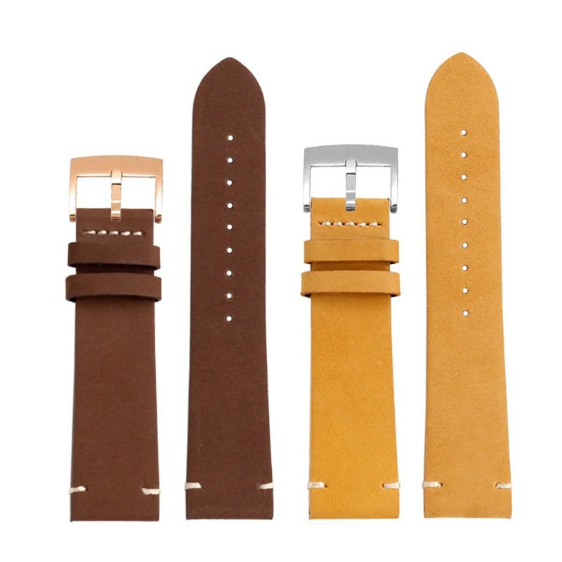 19Mm 20Mm 22Mm Cinturino Vintage In Vera Pelle Smerigliata Per Mido Helmsman M040 M005 M040407A Cinturino Tissot Tudor Omega Bracciale