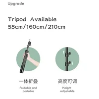 55cm/110cm/160cm Light Stand Heavy Duty With 1/4 Screw For Photo Studio Diffuser Tripods Ring Lamp Softbox Photography Tripod - Image 5