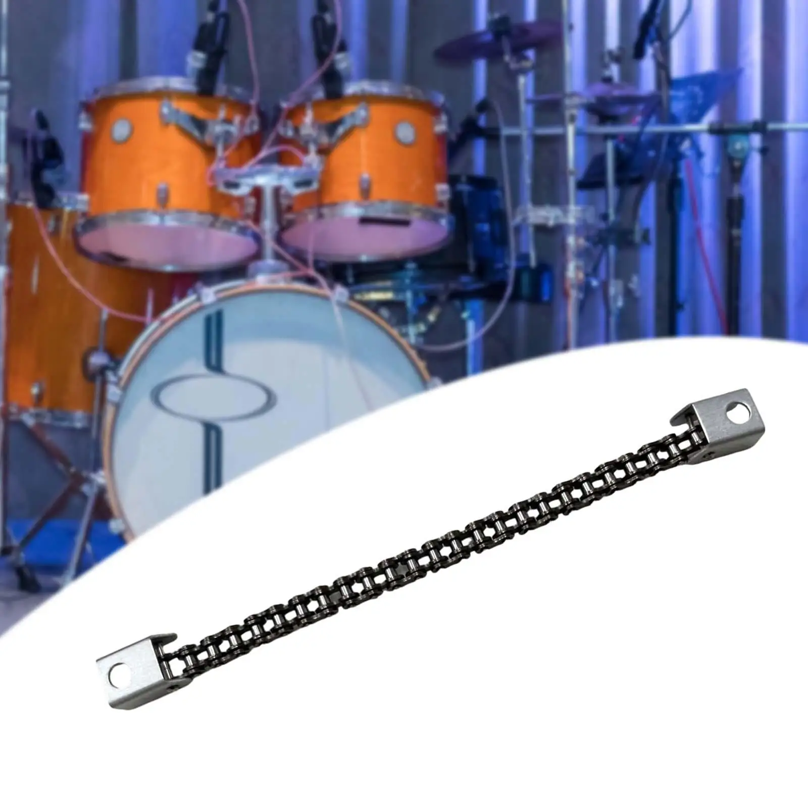 

Детали для басового барабана, соединяющая звено цепи, педаль для барабана с одной цепочкой с разъемом 7,13 дюйма, барабанная педаль с одной цепочкой 17,5 см