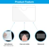 20Pcs Self-Adhesive Label Card Holder Index Card Pockets Holder Clear Plastic Card Holder Adhesive Label Holder with Top Open 4