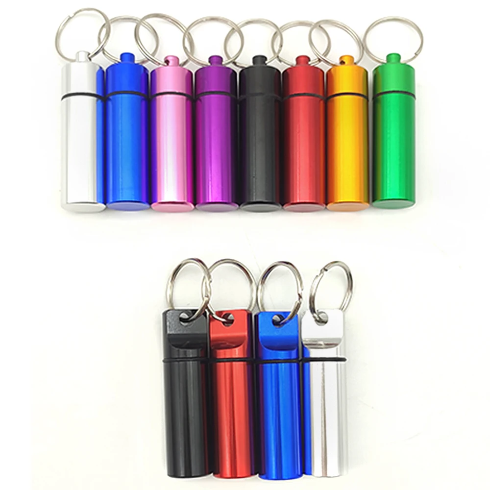 

20 шт., алюминиевые водонепроницаемые контейнеры для таблеток