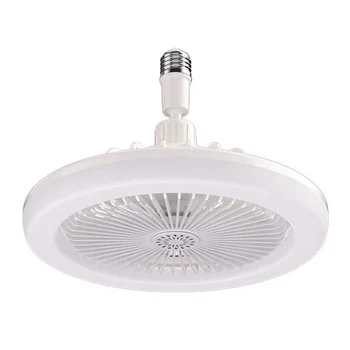 Ceiling Fans with Remote Control and Light Lamp Fan E27 Converter Base Smart Silent Ceiling Fans for Bedroom Living Room 1
