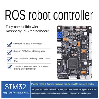 Controller ROS2 RRC Lite con protocollo di alimentazione STM32 Servo motore encoder a 4 canali IMU integrato per robot Raspberry Pi 5