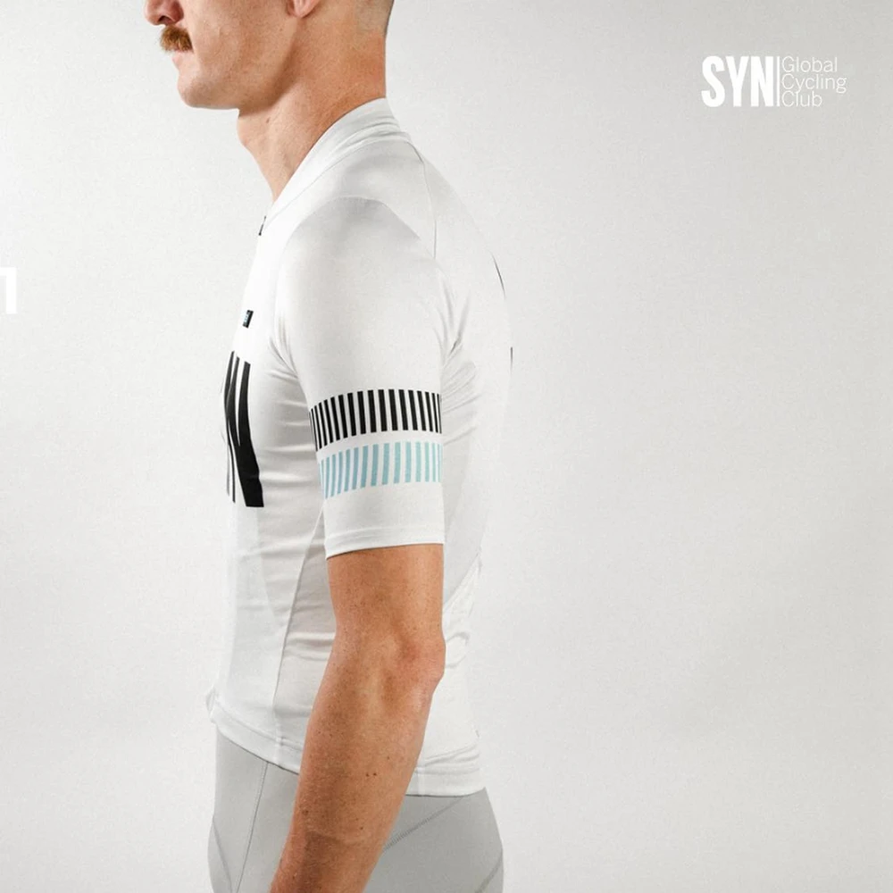 New Syn TRAINING JERSEY WHITE 23 Summer Lightweight Quick-dry Competition short sleeve cycling jersey tops MTB Jersey 3
