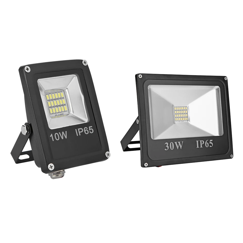 IP65 12V 10W/30W 6500K Waterproof LED Flood Light Outdoor Wall Projector Floodlight Garden Outdoor Lighting Lamp