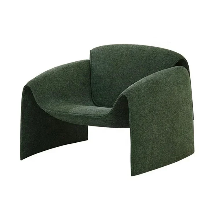nordic luxury soft cushion coffee shop home furniture living room velvet fabric leisure chair