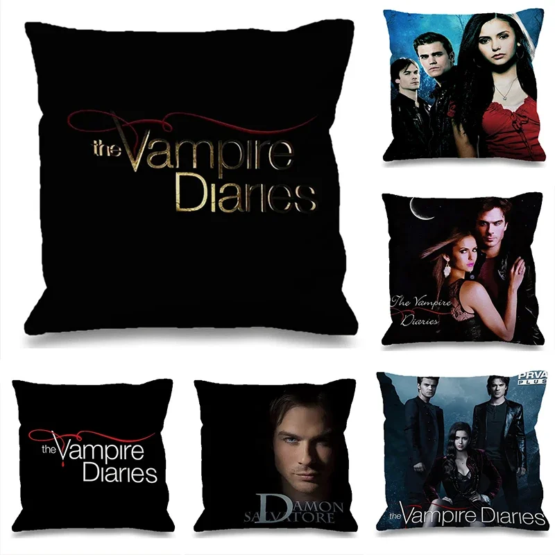 

The Vampire Diaries Pillow Cases Decorative Cushions Cover for Sofa Car Decoration Pilow Covers Pillowcase 50x50 Custom Cushion